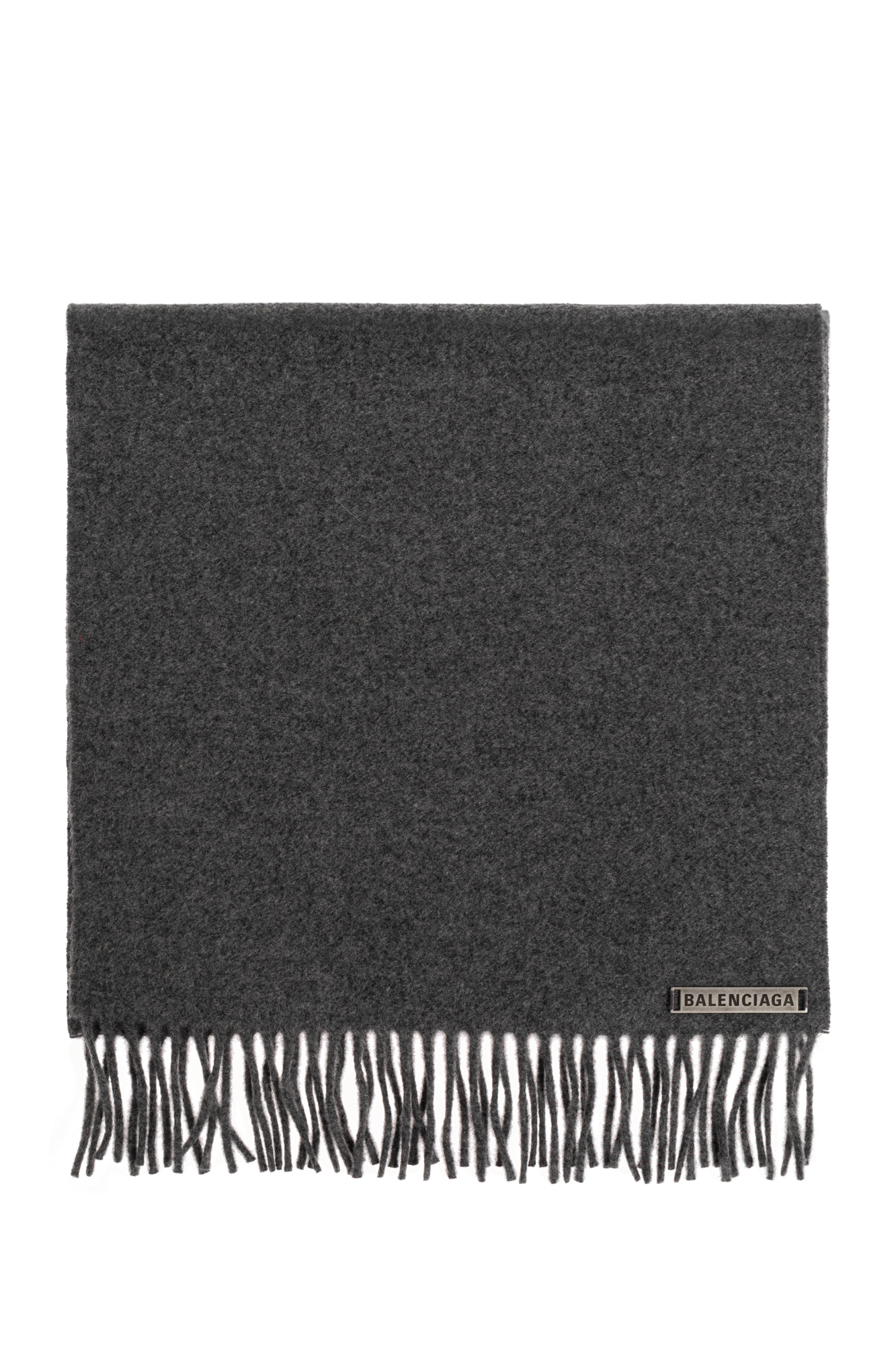 Grey Cashmere scarf with logo Balenciaga - Vitkac AS